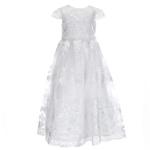 Chantilly Place Big Girls 7-16 Embroidered Lace Tea-Length Dress